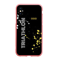 Чехол iPhone XS Max матовый Triathlon Триатлон