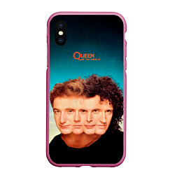 Чехол iPhone XS Max матовый Queen - The Miracle, цвет: 3D-малиновый