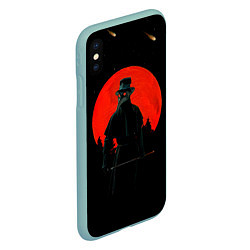 Чехол iPhone XS Max матовый Plague doctor ЧУМНОЙ ДОКТОР, цвет: 3D-мятный — фото 2