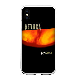 Чехол iPhone XS Max матовый Metallica ReLoad, цвет: 3D-белый