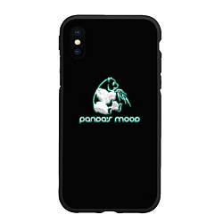 Чехол iPhone XS Max матовый Pandas mood