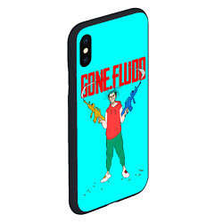 Чехол iPhone XS Max матовый GONE Fludd whith gun, цвет: 3D-черный — фото 2