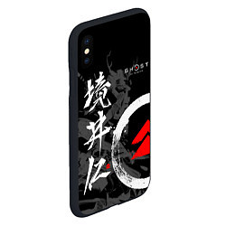 Чехол iPhone XS Max матовый Ghost of Tsushima Призрак Цусимы, цвет: 3D-черный — фото 2