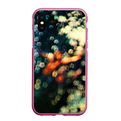 Чехол iPhone XS Max матовый Obscured by Clouds - Pink Floyd, цвет: 3D-малиновый
