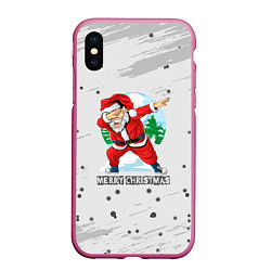 Чехол iPhone XS Max матовый Merry Christmas Santa Dabbing