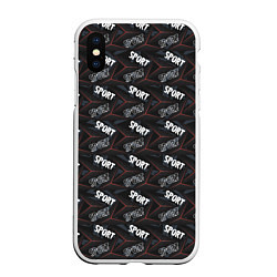 Чехол iPhone XS Max матовый SPORT Спорт