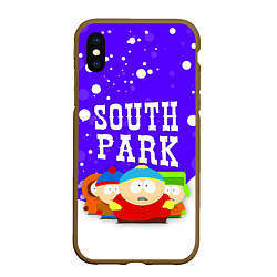 Чехол iPhone XS Max матовый SOUTH PARK ЮЖНЫЙ ПАРК