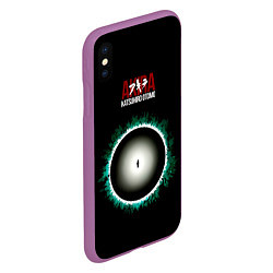 Чехол iPhone XS Max матовый Akira - Katsuhiro Otomo, цвет: 3D-фиолетовый — фото 2