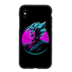 Чехол iPhone XS Max матовый Драконий жемчуг Зет Dragon Ball Z ретро стиль, цвет: 3D-черный
