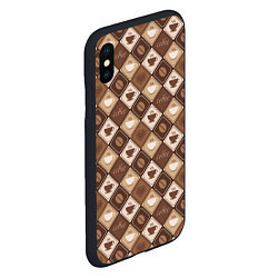 Чехол iPhone XS Max матовый Кофе - Coffee, цвет: 3D-черный — фото 2