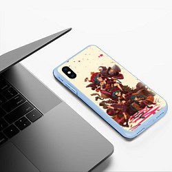 Чехол iPhone XS Max матовый ЛИГА ЛЕГЕНД JINX ARCANE, цвет: 3D-голубой — фото 2