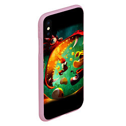 Чехол iPhone XS Max матовый Rayman Legend, цвет: 3D-розовый — фото 2