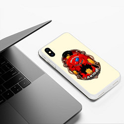 Чехол iPhone XS Max матовый AKIRA neo tokyo is about to explode, цвет: 3D-белый — фото 2