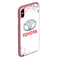 Чехол iPhone XS Max матовый TOYOTA SAMURAI JAPAN AUTO, цвет: 3D-малиновый — фото 2