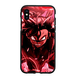 Чехол iPhone XS Max матовый ДРАКОНИЙ ЖЕМЧУГ, DRAGON BALL В ЯРОСТИ, цвет: 3D-черный