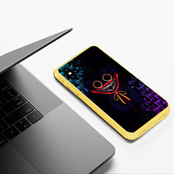 Чехол iPhone XS Max матовый POPPY PLAYTIME ПОППИ ПЛЭЙТАЙМ ХАГГИ ВАГГИ, цвет: 3D-желтый — фото 2