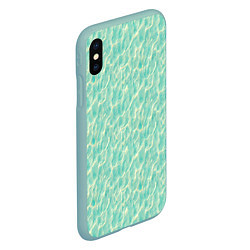 Чехол iPhone XS Max матовый Лазурная вода, цвет: 3D-мятный — фото 2