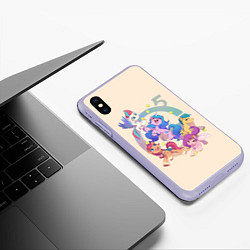 Чехол iPhone XS Max матовый G5 My Little Pony, цвет: 3D-светло-сиреневый — фото 2