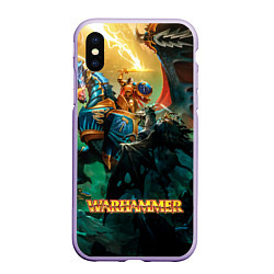 Чехол iPhone XS Max матовый Warhammer арт, цвет: 3D-светло-сиреневый