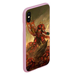 Чехол iPhone XS Max матовый Красные скорпионы, цвет: 3D-розовый — фото 2