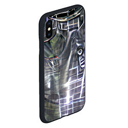 Чехол iPhone XS Max матовый Light Kevlar, цвет: 3D-черный — фото 2