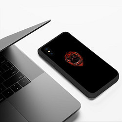 Чехол iPhone XS Max матовый КГБ- люди в тёмном, цвет: 3D-черный — фото 2