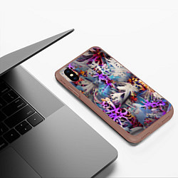 Чехол iPhone XS Max матовый Начало зимы, цвет: 3D-коричневый — фото 2