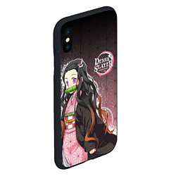 Чехол iPhone XS Max матовый НЕЗУКО NEZUKO SLAYER, цвет: 3D-черный — фото 2