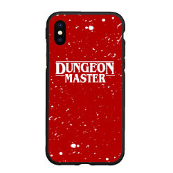 Чехол iPhone XS Max матовый DUNGEON MASTER BLOOD ГАЧИМУЧИ КРАСНЫЙ, цвет: 3D-черный