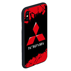 Чехол iPhone XS Max матовый MITSUBISHI Mitsubishi Краски, цвет: 3D-черный — фото 2