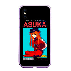 Чехол iPhone XS Max матовый Asuka - Neon Genesis Evangelion, цвет: 3D-сиреневый