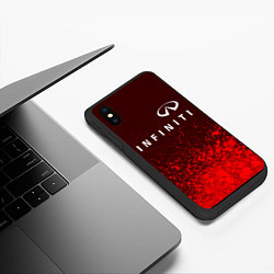 Чехол iPhone XS Max матовый ИНФИНИТИ Арт, цвет: 3D-черный — фото 2