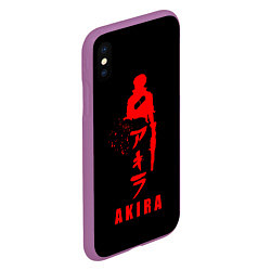 Чехол iPhone XS Max матовый Shoutarou Kaneda - Akira, цвет: 3D-фиолетовый — фото 2