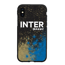 Чехол iPhone XS Max матовый INTER Sport - Арт