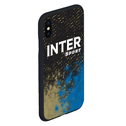Чехол iPhone XS Max матовый INTER Sport - Арт, цвет: 3D-черный — фото 2