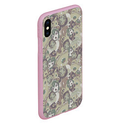 Чехол iPhone XS Max матовый Ahegao Цвета Хаки, цвет: 3D-розовый — фото 2