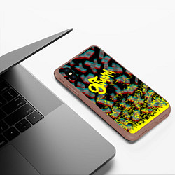 Чехол iPhone XS Max матовый 9 грамм: Деньги, цвет: 3D-коричневый — фото 2