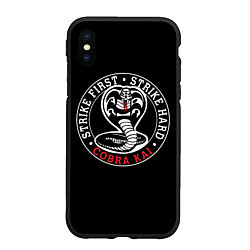 Чехол iPhone XS Max матовый Кобра Кай - Cobra Kai