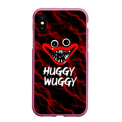 Чехол iPhone XS Max матовый Huggy Wuggy гроза