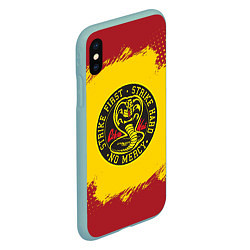 Чехол iPhone XS Max матовый Cobra Kai Big Logo, цвет: 3D-мятный — фото 2