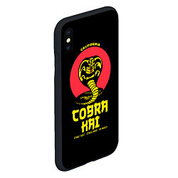 Чехол iPhone XS Max матовый Cobra Kai California, цвет: 3D-черный — фото 2