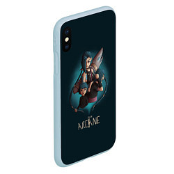 Чехол iPhone XS Max матовый Джинкс Паудер - Jinx Powder League Of Legends, цвет: 3D-голубой — фото 2