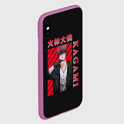 Чехол iPhone XS Max матовый Тайга Кагами Taiga Kagami, цвет: 3D-фиолетовый — фото 2