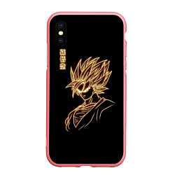 Чехол iPhone XS Max матовый Гоку неоновый Dragon Ball, цвет: 3D-баблгам