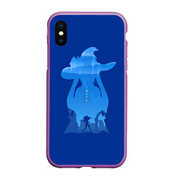 Чехол iPhone XS Max матовый Астролог Мона, цвет: 3D-фиолетовый