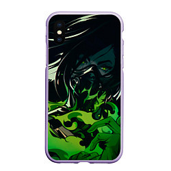 Чехол iPhone XS Max матовый Опасная Вайпер, цвет: 3D-светло-сиреневый