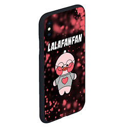 Чехол iPhone XS Max матовый LALAFANFAN - СЕРДЕЧКО Частицы, цвет: 3D-черный — фото 2