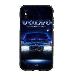 Чехол iPhone XS Max матовый Volvo 1989, цвет: 3D-черный