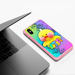 Чехол iPhone XS Max матовый УТЯ ЛАЛАФАНФАН, цвет: 3D-баблгам — фото 2
