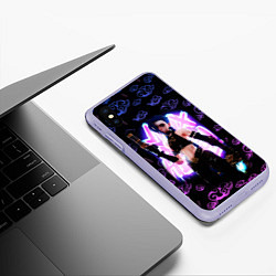 Чехол iPhone XS Max матовый ДЖИНКС League Of Legends Arcane, цвет: 3D-светло-сиреневый — фото 2